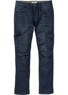Джинсы-карго Regular Fit Straight, cредний рост (N) (темно-синий) Bonprix