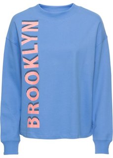 Свитшот с принтом (голубой с рисунком) Bonprix