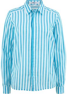 Блузка в полоску (светло-голубой/белый в полоску) Bonprix
