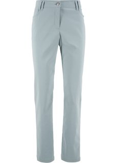 Узкие брюки из бенгалина с пятью карманами (серебристо-серый) Bonprix