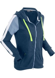 Куртка с длинным рукавом (темно-синий меланж) Bonprix