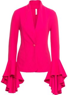 Пиджак с воланами на рукавах (ярко-розовый) Bonprix