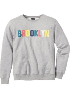 Свитшот Slim Fit (светло-серый меланж) Bonprix