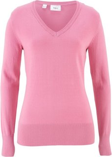 Пуловер тонкой вязки (малиновый) Bonprix