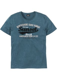 Футболка Regular Fit (серо-синий меланж) Bonprix