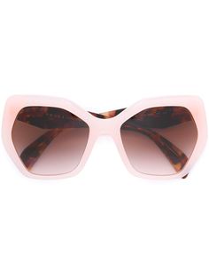 солнцезащитные очки в шестиугольной  оправе Prada Eyewear