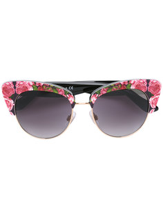 солнцезащитные очки с принтом роз Dolce &amp; Gabbana Eyewear