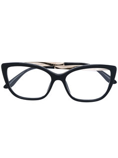 очки в оправе формы кошачий глаз Dolce &amp; Gabbana Eyewear