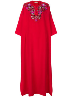 декорированное длинное платье  Emilio Pucci
