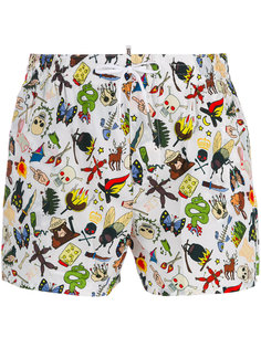 graphic swim trunks Dsquared2