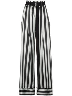 полосатые широкие брюки  Ann Demeulemeester