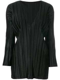 блузка с V-образным вырезом  Pleats Please By Issey Miyake