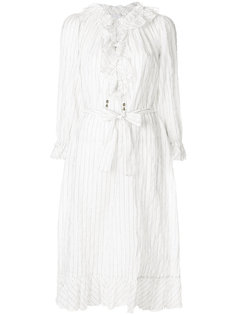 striped ruffle dress Zimmermann