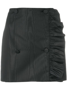 асимметричная мини-юбка с рюшами MSGM