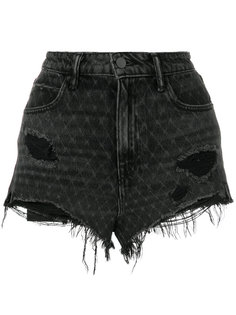 bite net cut off shorts T By Alexander Wang