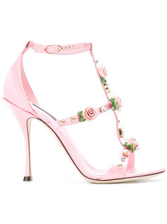 босоножки с ремешками на каблуках Dolce &amp; Gabbana