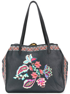 сумка-тоут  с цветочным декором Etro