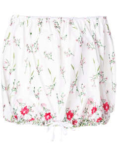 блузка с открытыми плечами и цветочным принтом Marquesalmeida