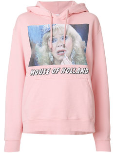 logo print hoodie House Of Holland