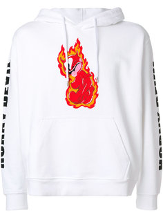 flame print hoodie  House Of Holland