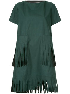 fringe detail dress Sacai