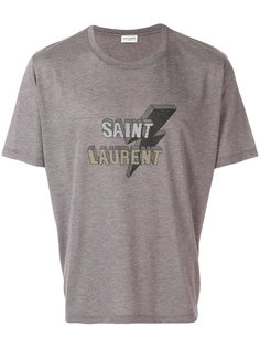 футболка с принтом-логотипом Saint Laurent