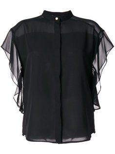 рубашка с прозрачными рукавами DKNY
