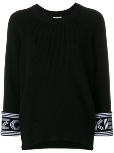 свитер с логотипом на манжетах Kenzo