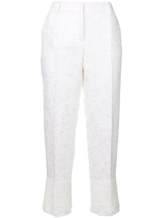 однотонные парчовые капри Dolce &amp; Gabbana
