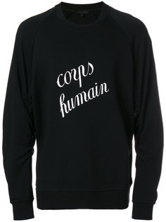 Corps Humain print sweatshirt Ann Demeulemeester Blanche