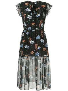 floral cap sleeve midi dress Markus Lupfer