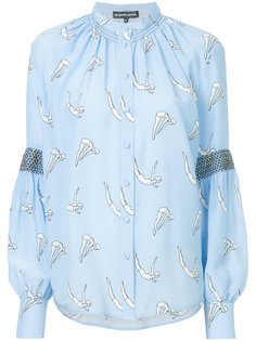 acrobat print collarless shirt Markus Lupfer