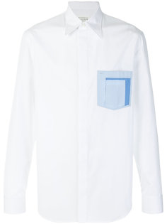 рубашка с контрастным нагрудным карманом Maison Margiela