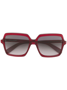 массивные квадратные солнцезащитные очки Saint Laurent Eyewear