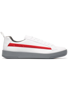 кроссовки с тисненым логотипом Prada