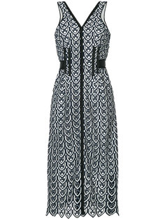 grosgrain trim lace dress Self-Portrait