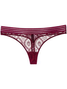 lace-embroidered thong Else