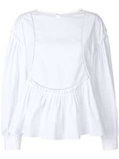 топ с рюшами  Alberta Ferretti