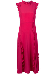 платье с рюшами Red Valentino