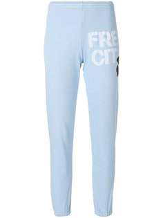 logo print track pants Freecity