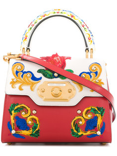 Welcome Majolica embroidered tote bag Dolce &amp; Gabbana