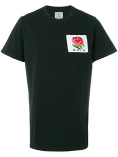 футболка с принтом розы на заплатке Kent &amp; Curwen