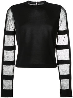 блузка с прозрачными рукавами Alexander McQueen