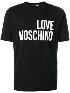 футболка с принтом логотипа Love Moschino