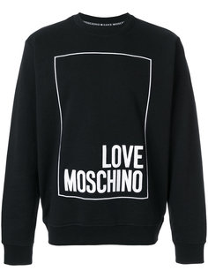 толстовка с принтом логотипа Love Moschino