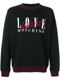 толстовка с принтом логотипа Love Moschino