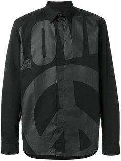 рубашка с принтом логотипа Love Moschino