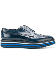 platform brogue shoes Prada
