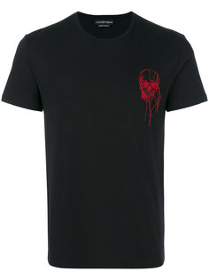 skull embroidery T-shirt Alexander McQueen