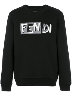 logo print sweatshirt Fendi